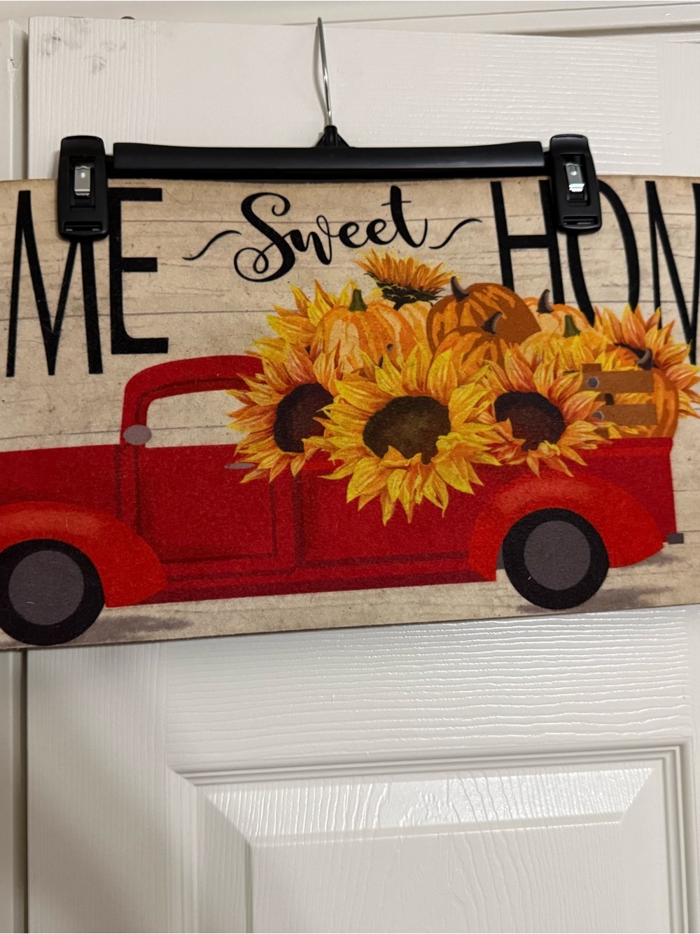 Home Accents Red Truck Sunflower Door Mat - Sweet Home
